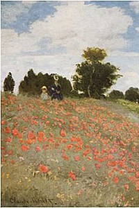 These2-2 Claude Monet - Coquelicots la Promenade Poppies 1873